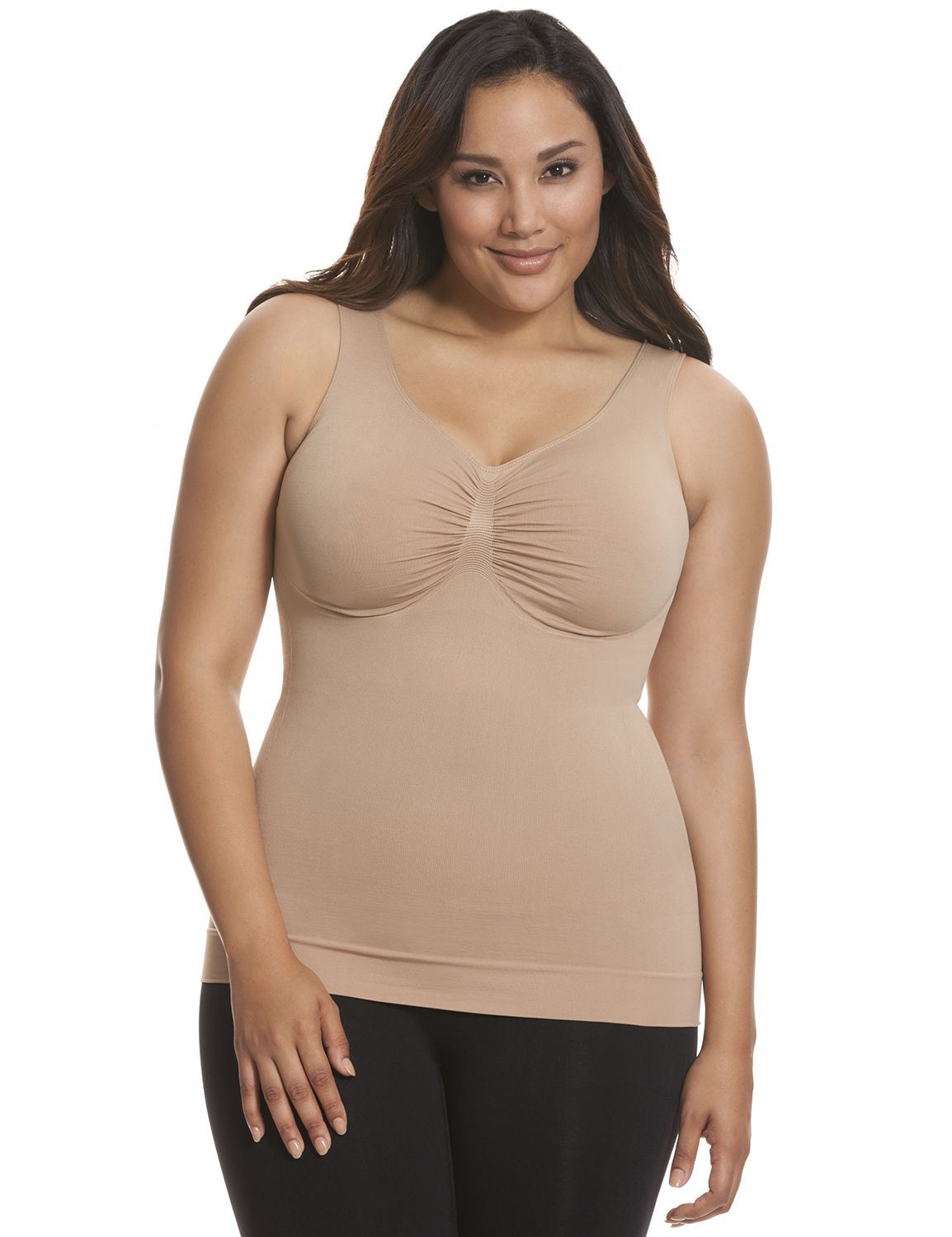 Lane Bryant Womens Seamless Cami By Shape By Cacique 14/16 Cafe