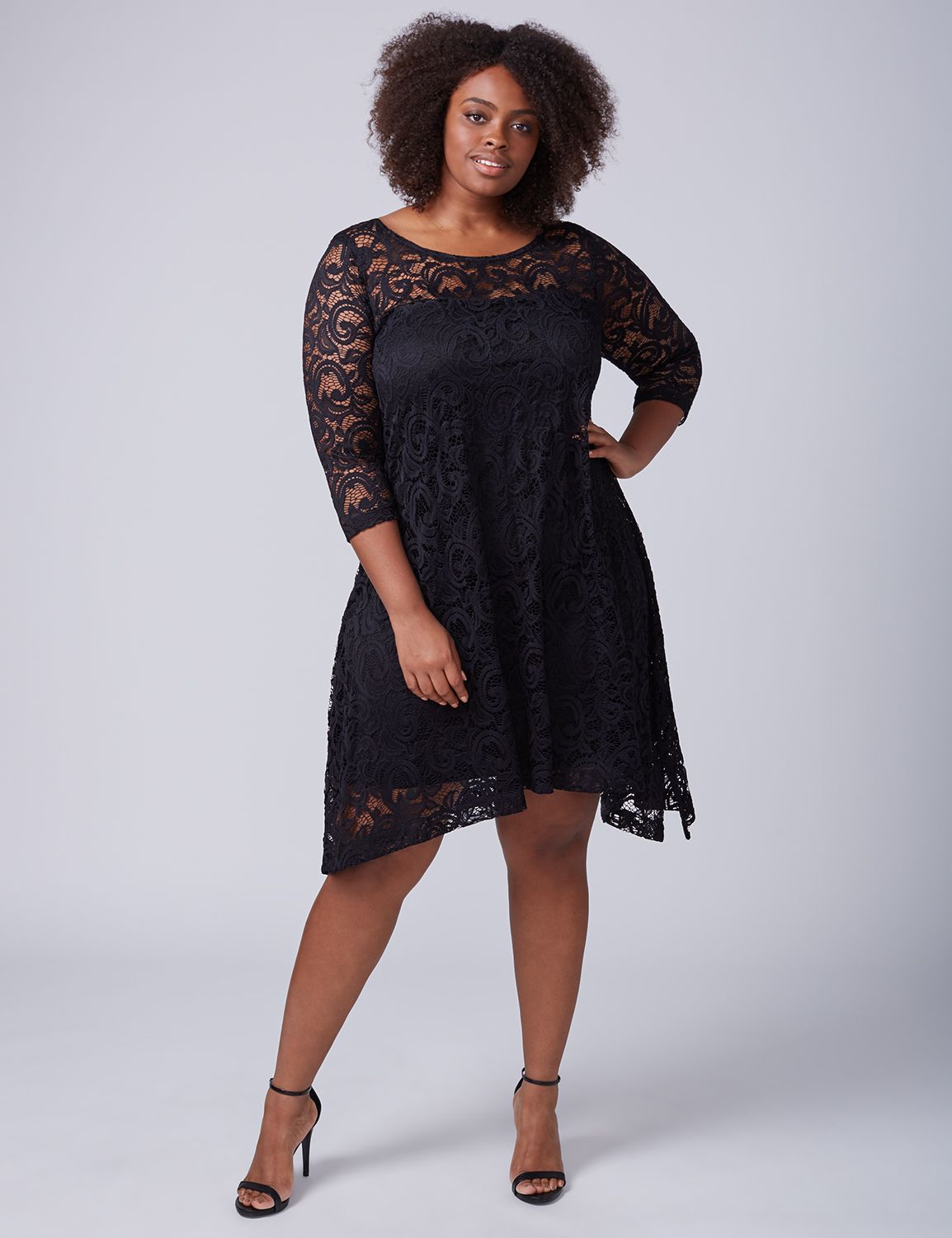 Lane bryant plus size black dresses best sale