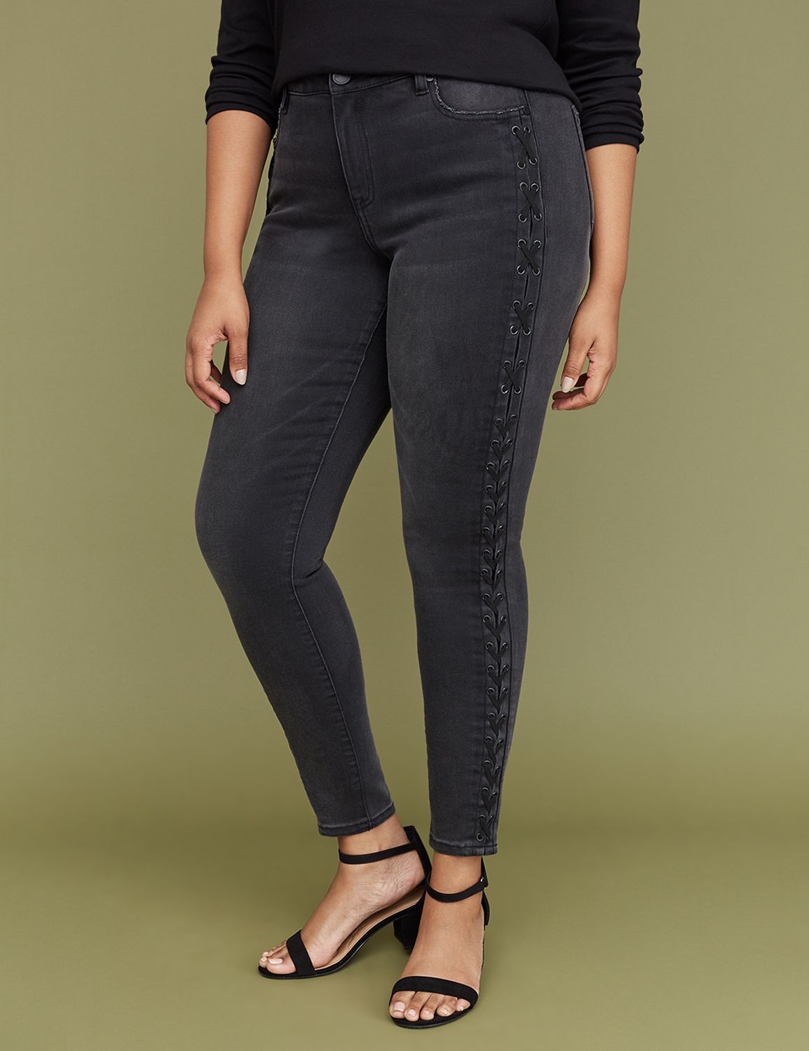 black plus size jeans