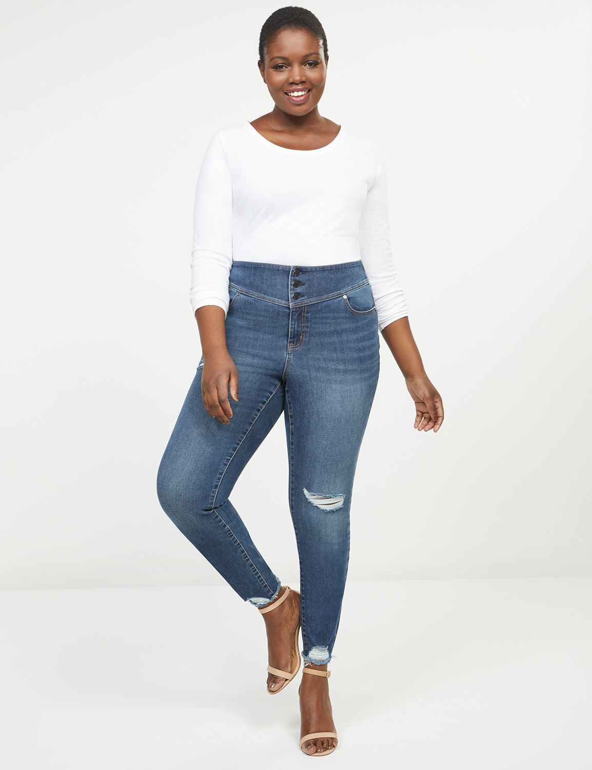 lane bryant high waisted jeans