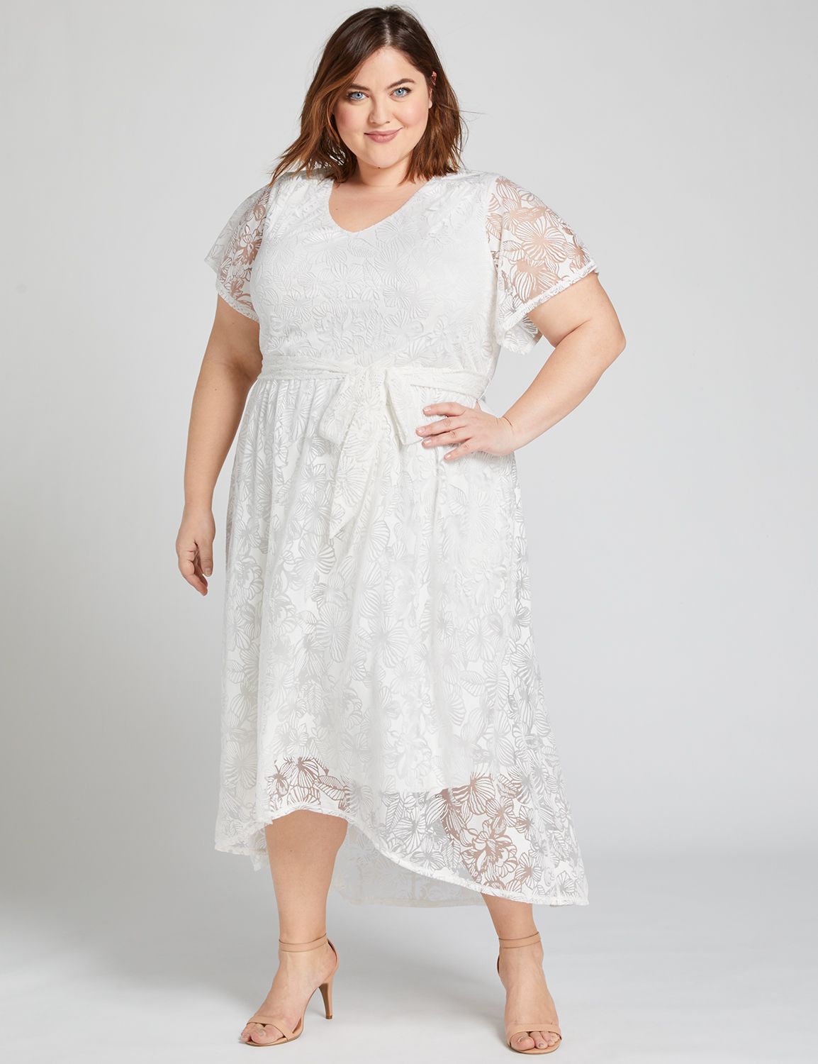 high low flare dress