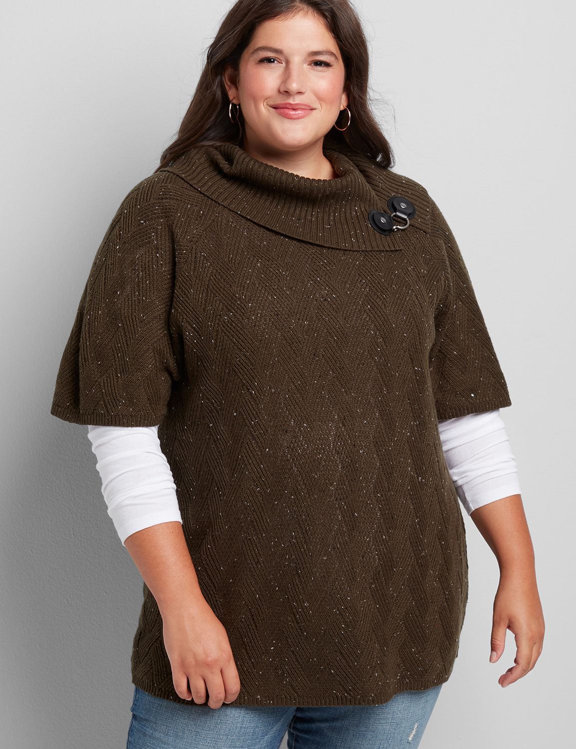 cowl neck tunic sweater