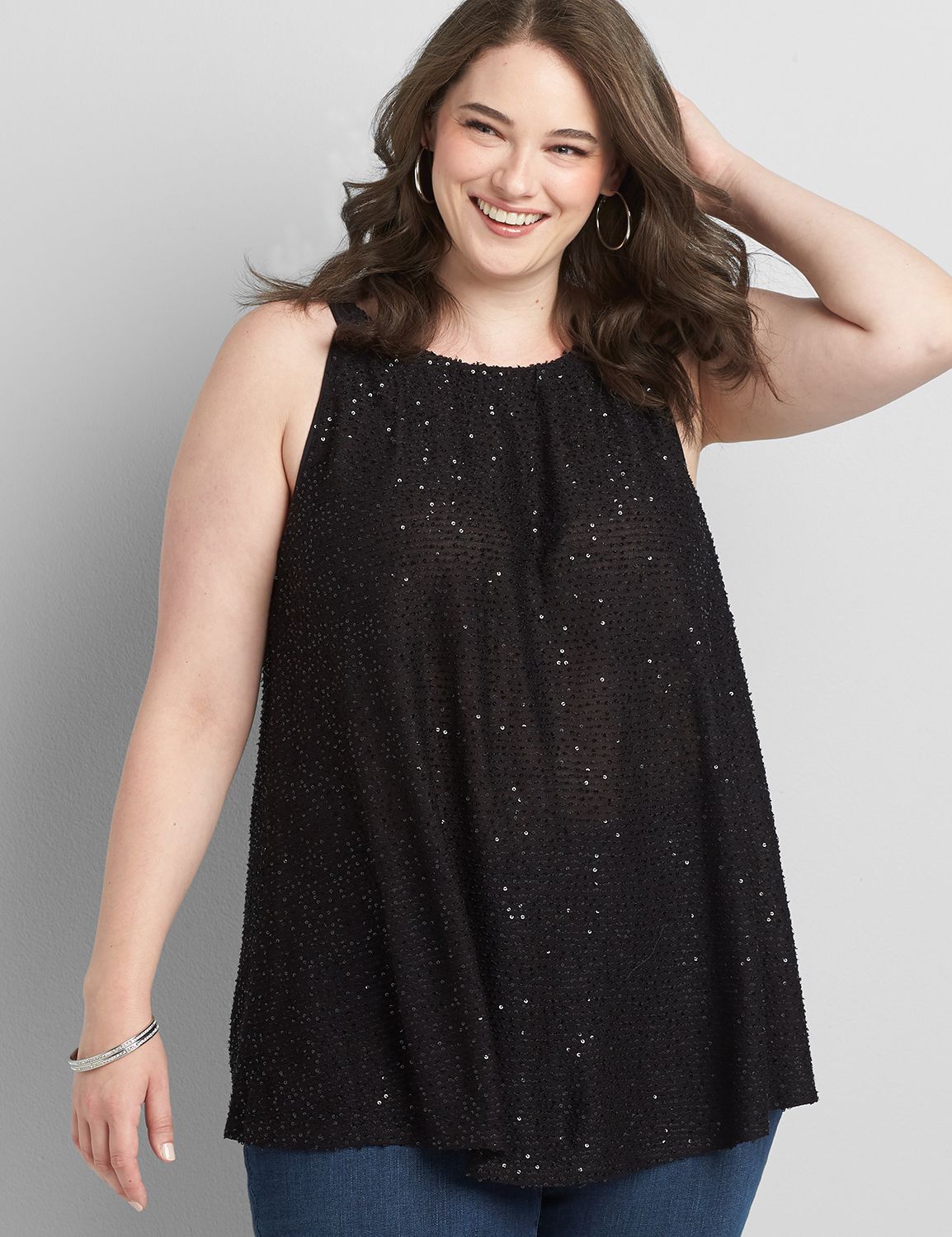 lane bryant sequin top