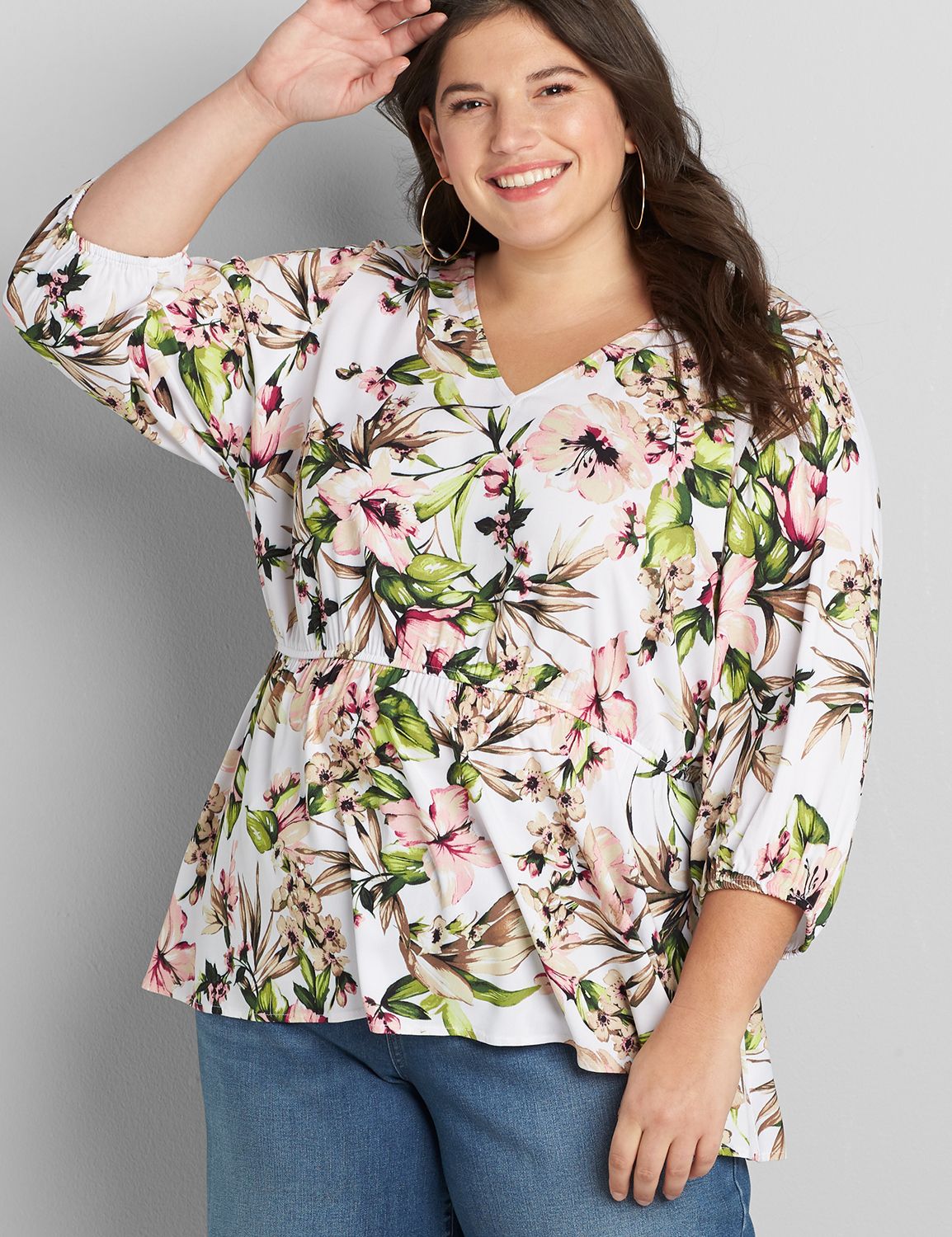 lane bryant peplum tops
