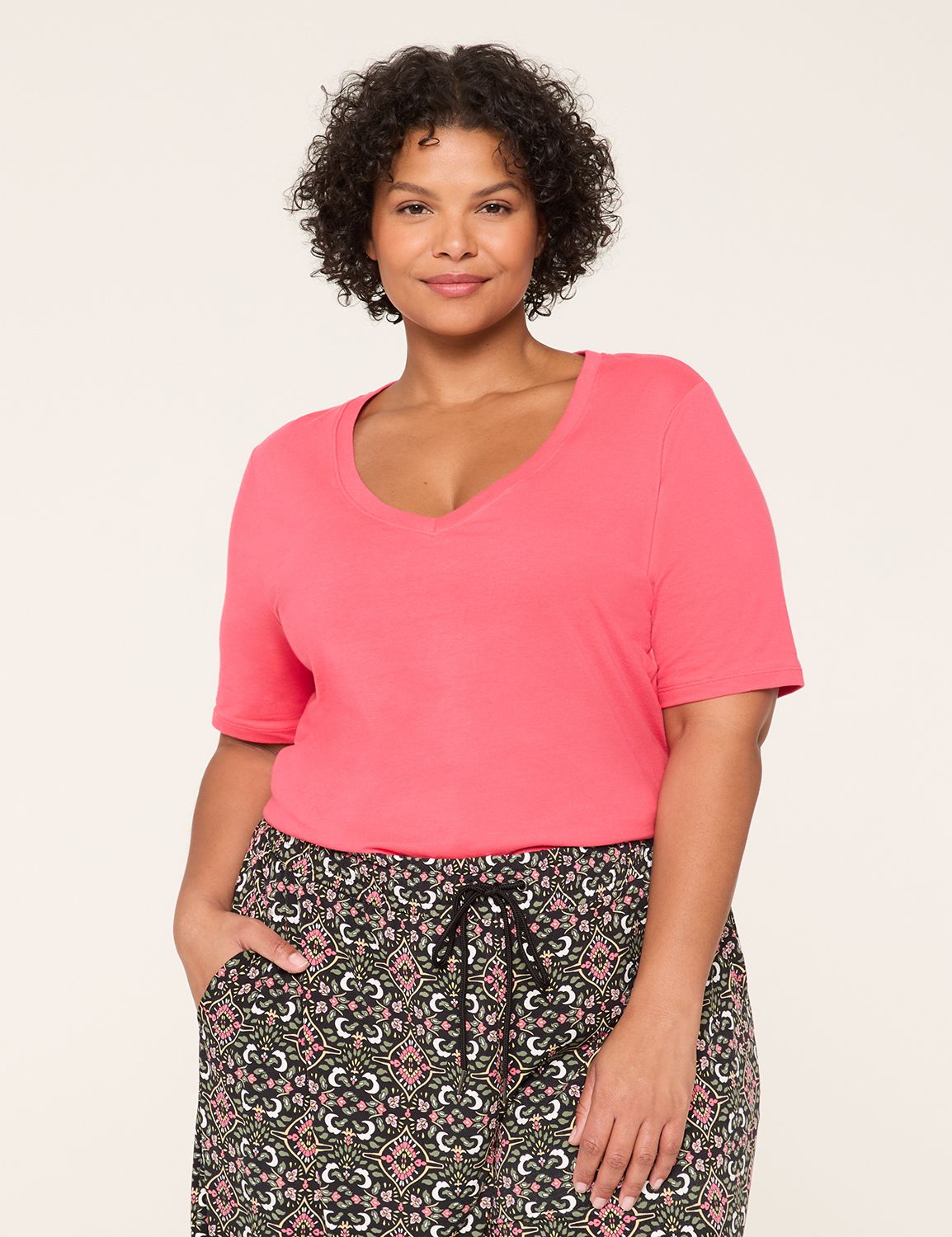 Perfect Sleeve V-Neck Tee