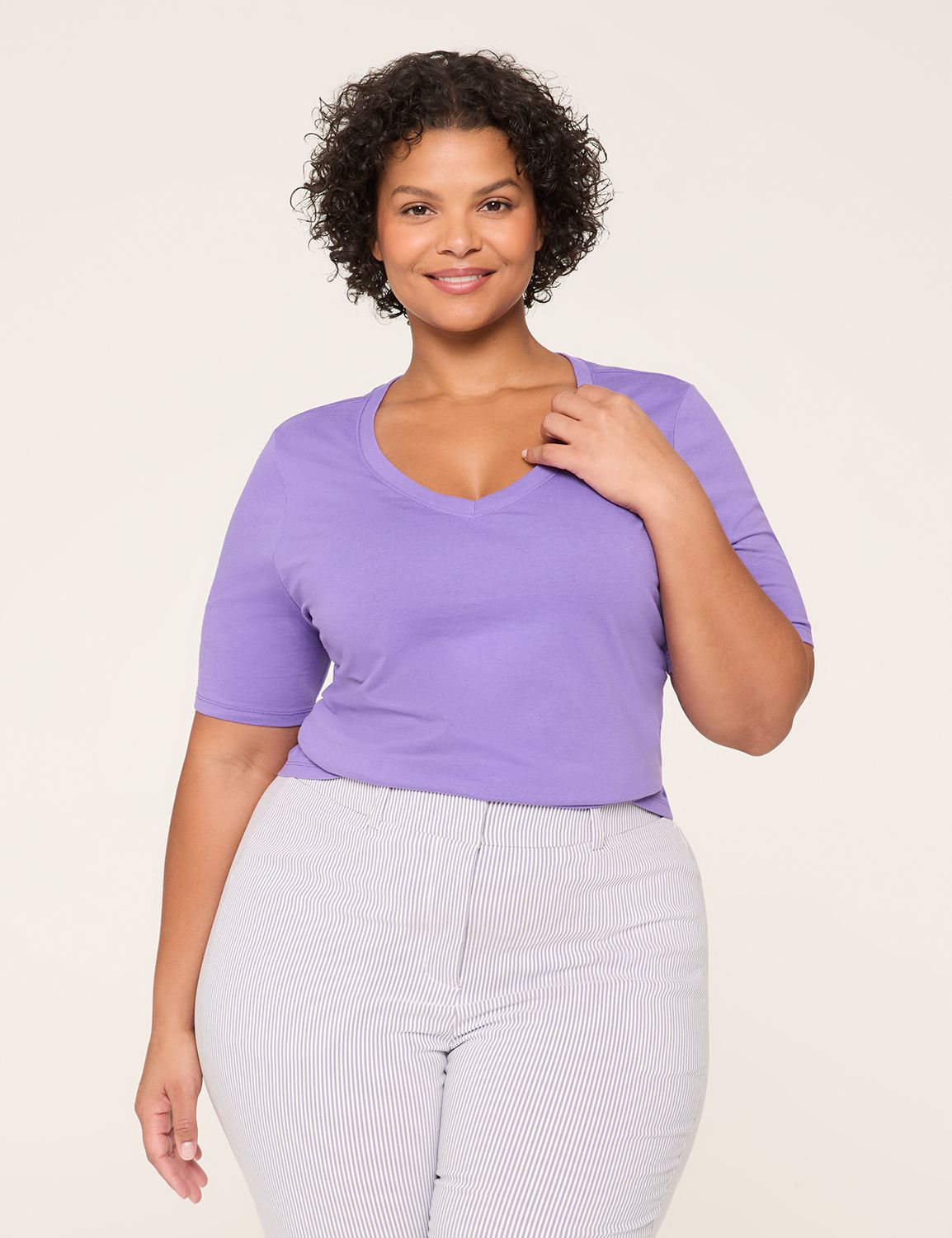 Perfect Sleeve V-Neck Tee