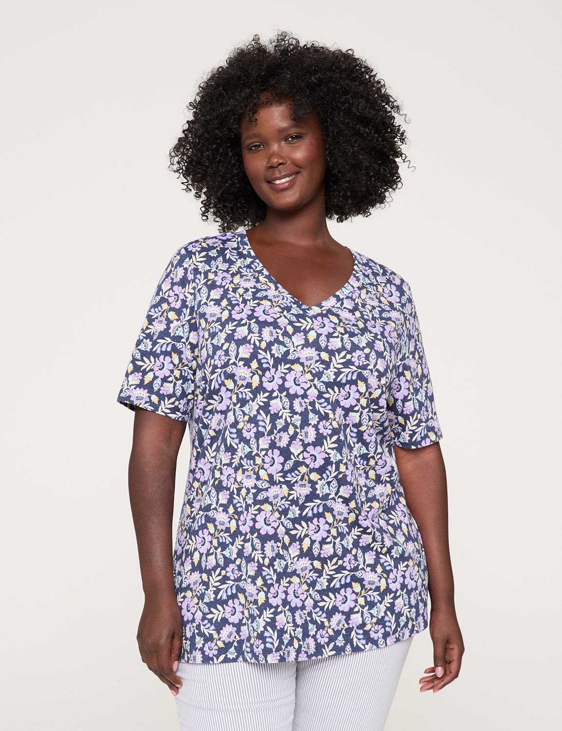 Perfect Sleeve V-Neck Tee