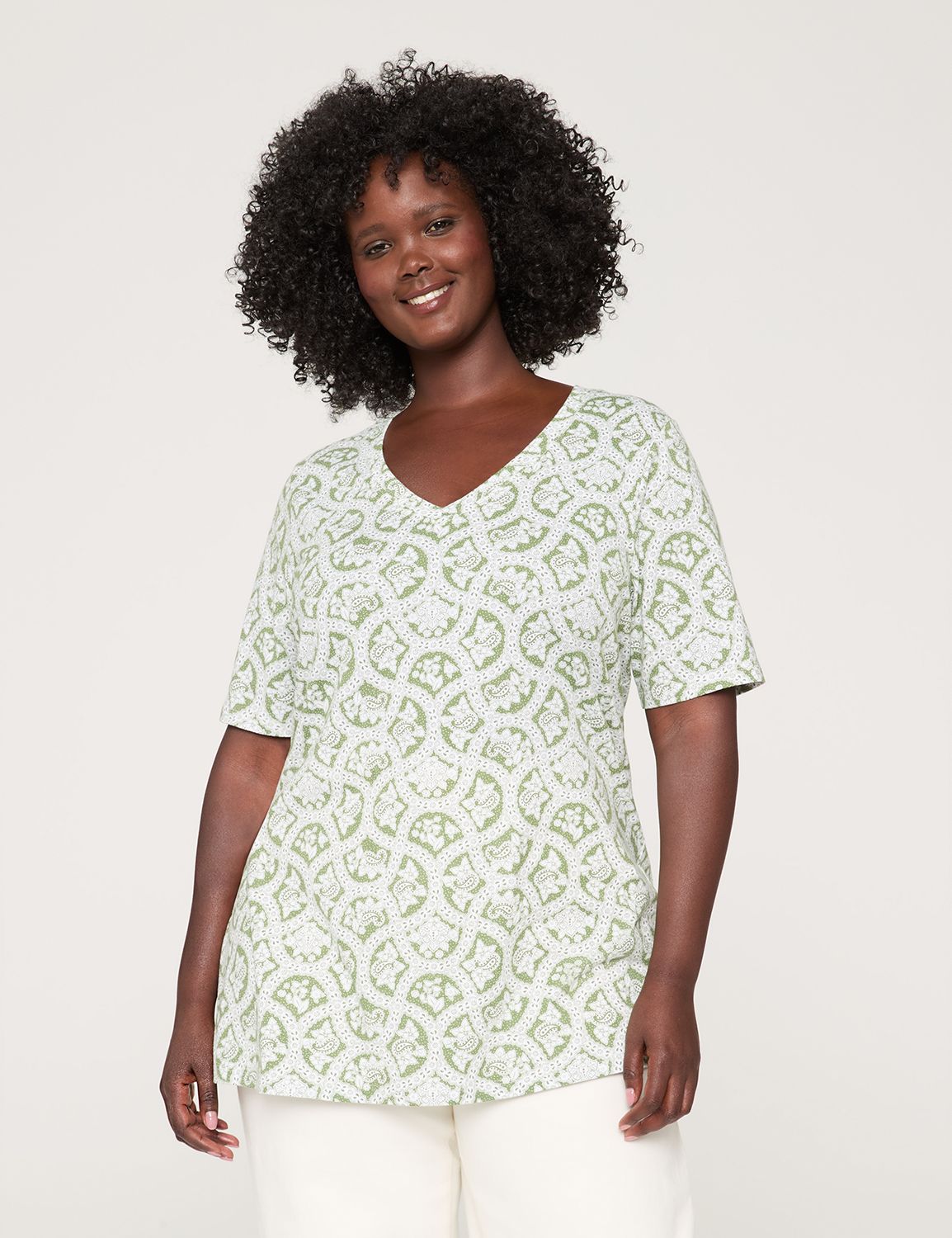 Perfect Sleeve V-Neck Tee