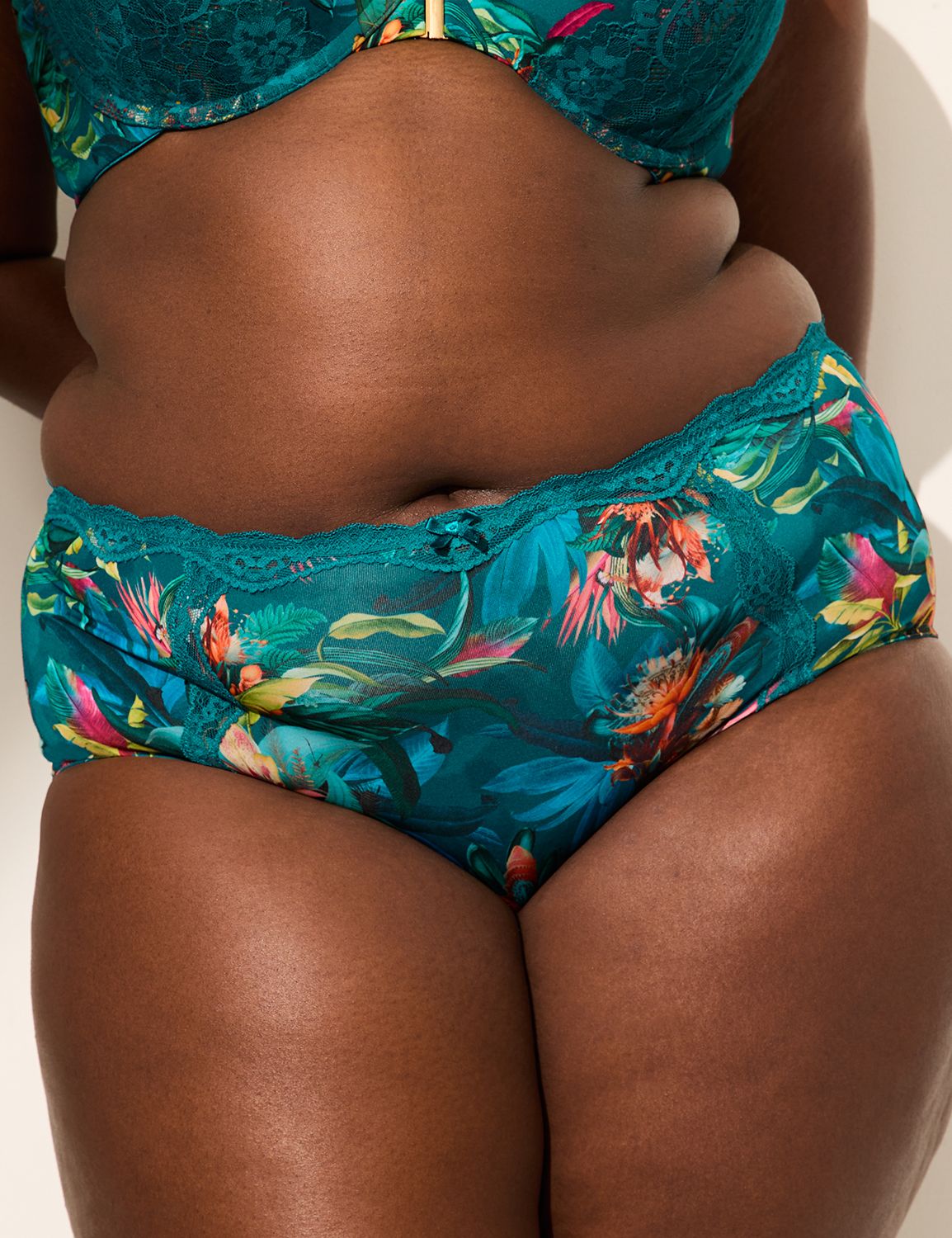 Lace-Trim Full Brief Panty