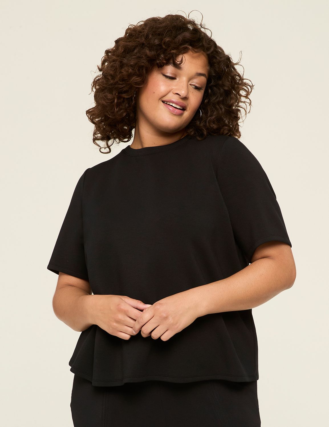 Journey Elbow-Sleeve Crew-Neck Top