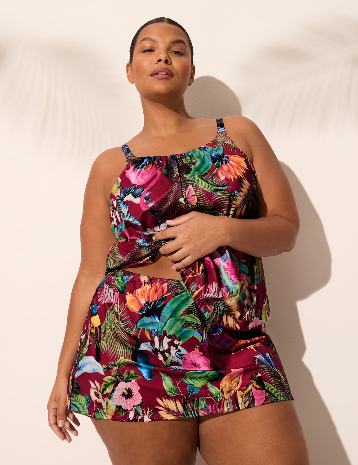 Side Slit Swim Skirt