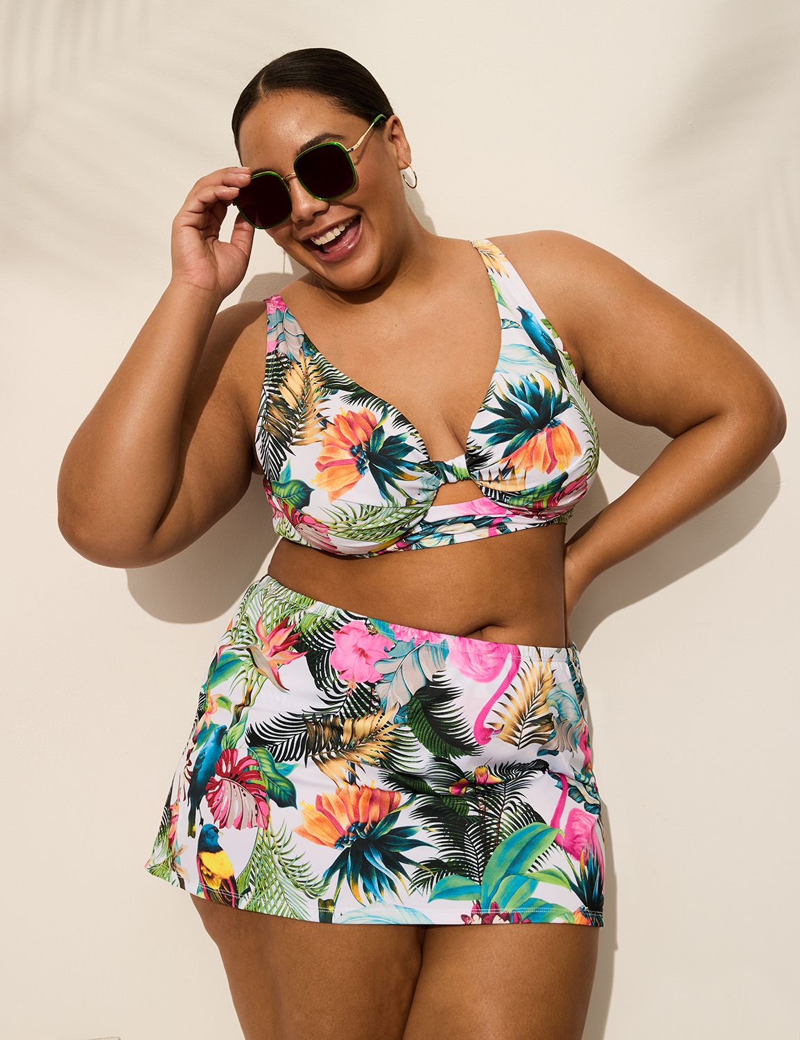 Side Slit Swim Skirt