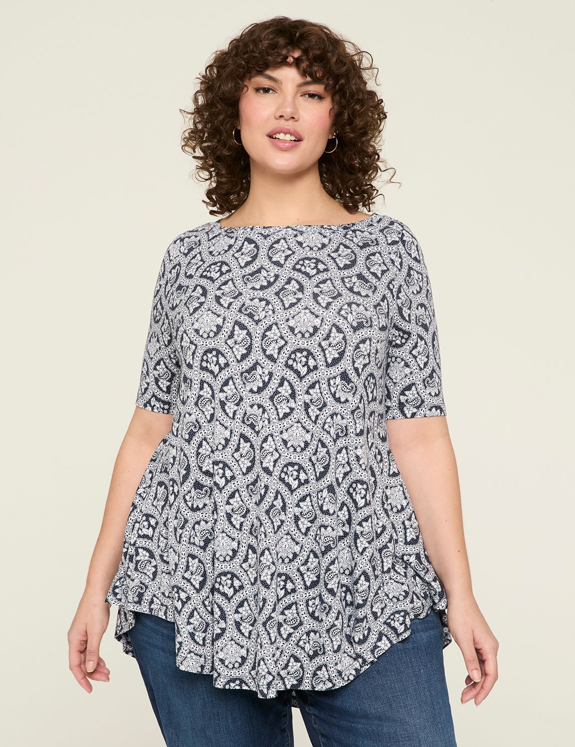 Max Swing Perfect Sleeve Boatneck Tee