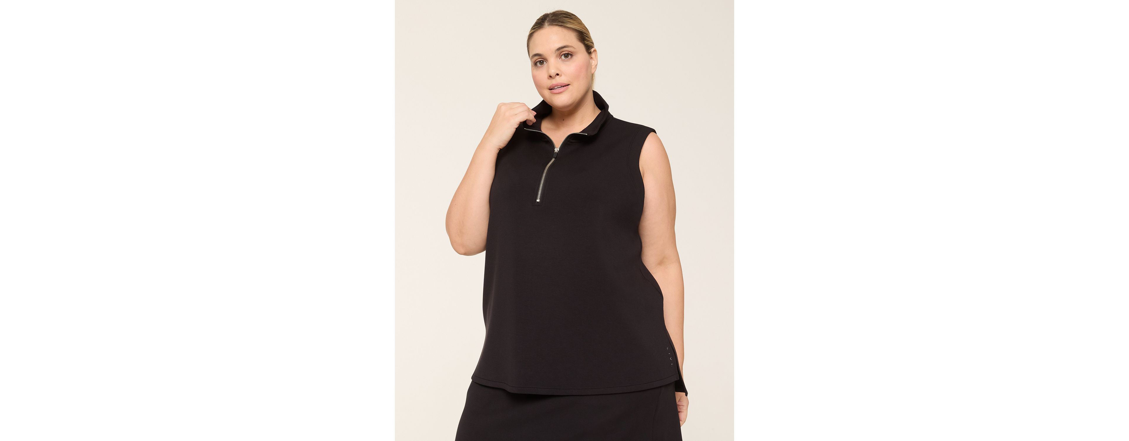 LIVI Journey Sleeveless Half-Zip Top