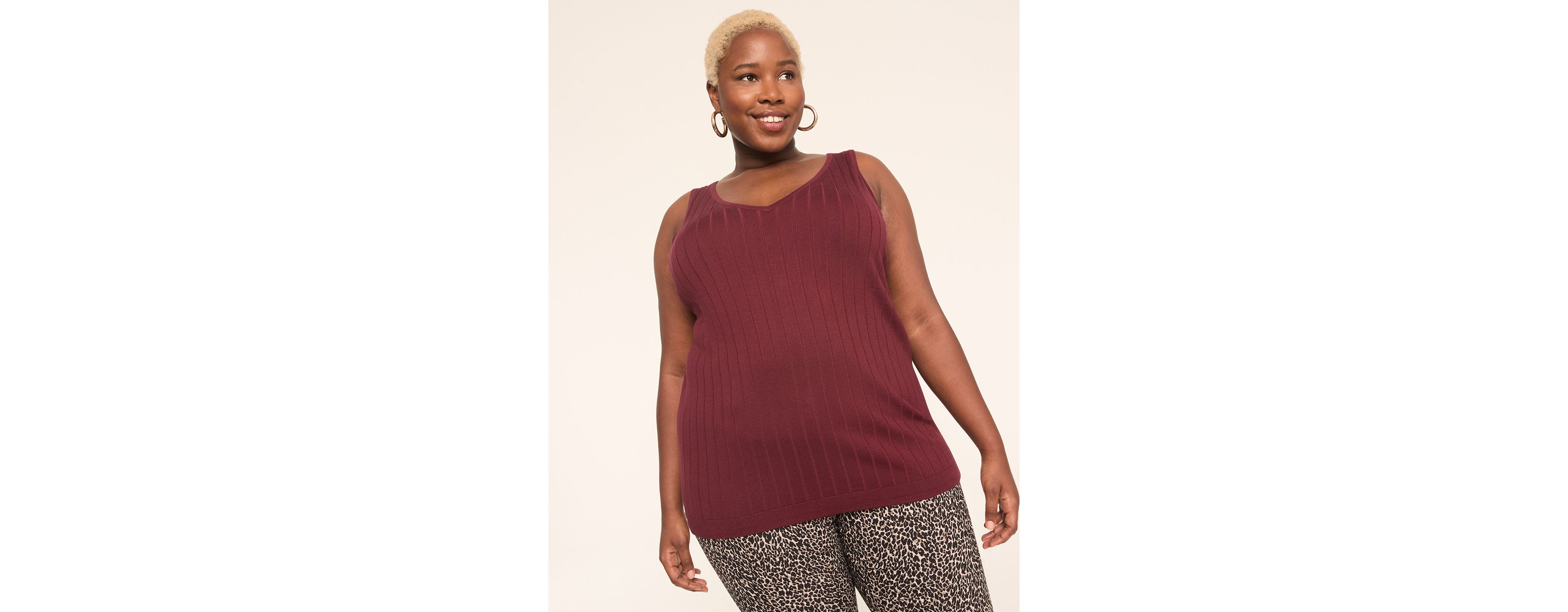 Rib Sweater Tank