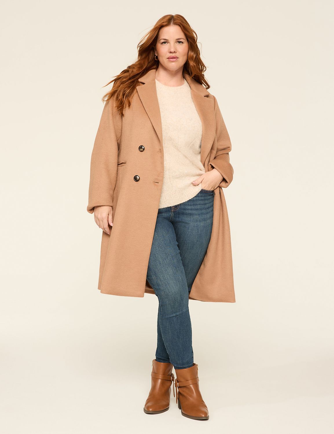 Classic Wool Double-Breasted Coat