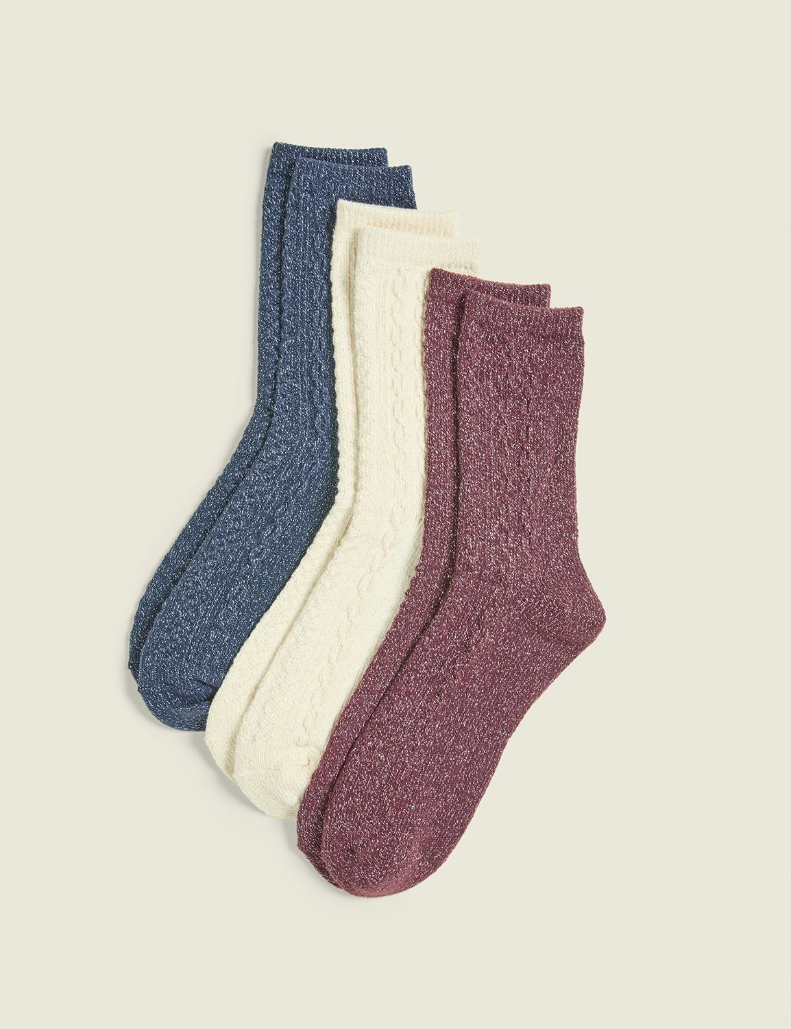 3-Pack Boot Socks - Lurex