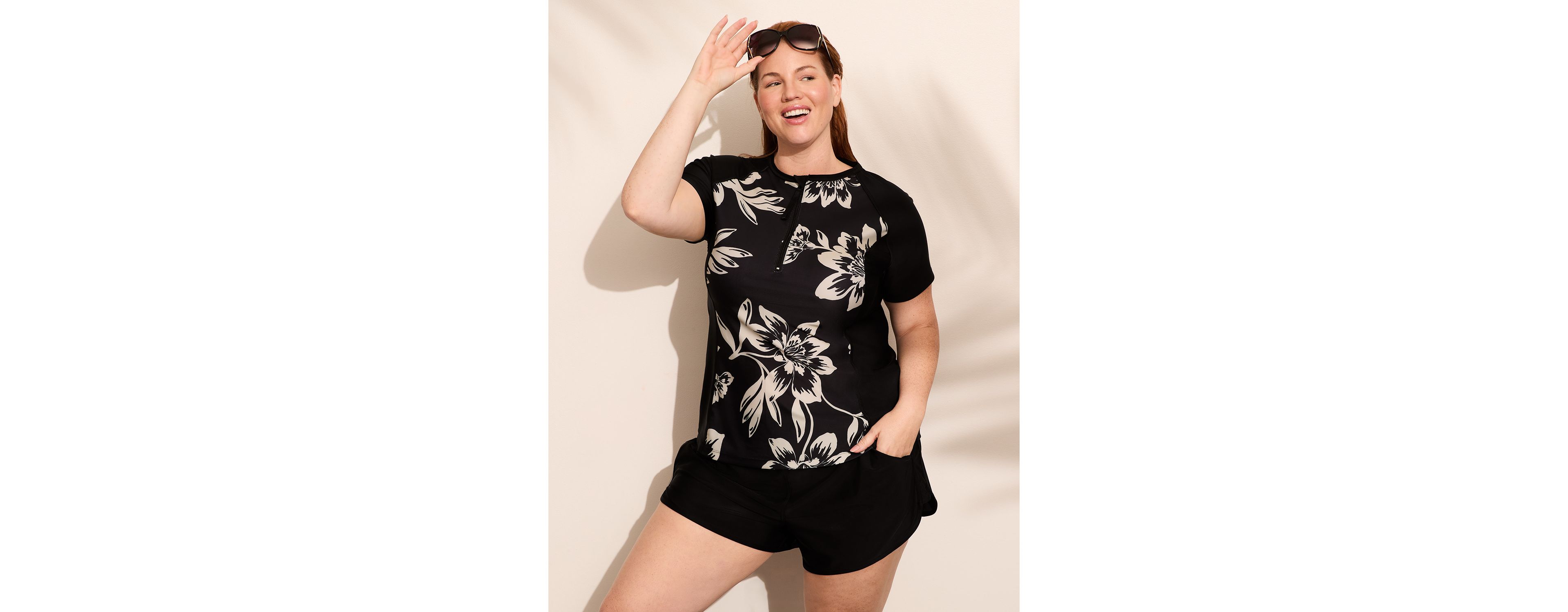 Quarter-Zip Short-Sleeve Rash Guard