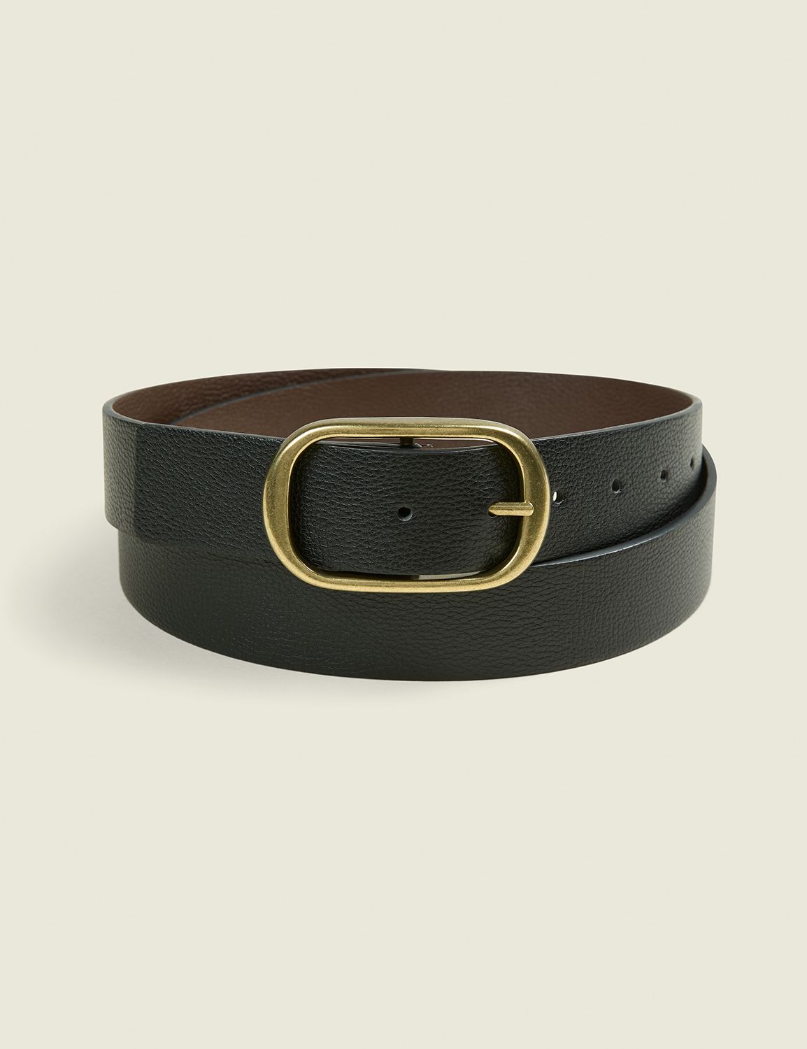 Reversible Rounded Buckle Belt