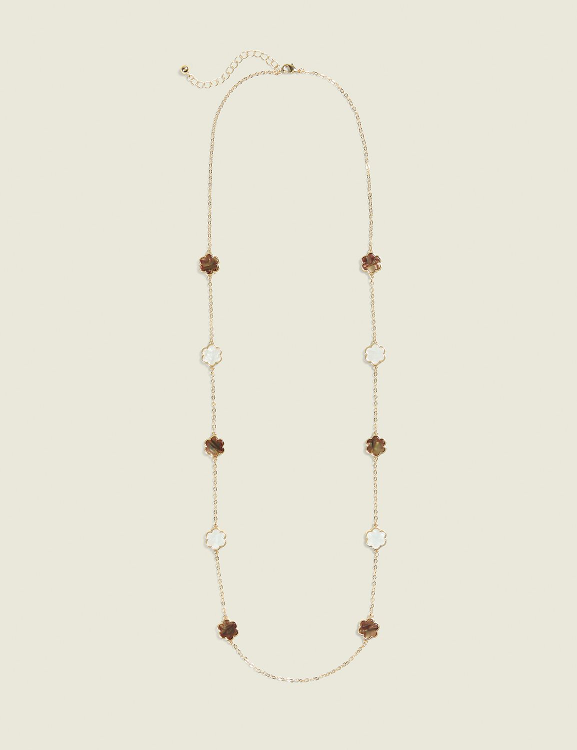 Neutral Clover Single Row Long Neck