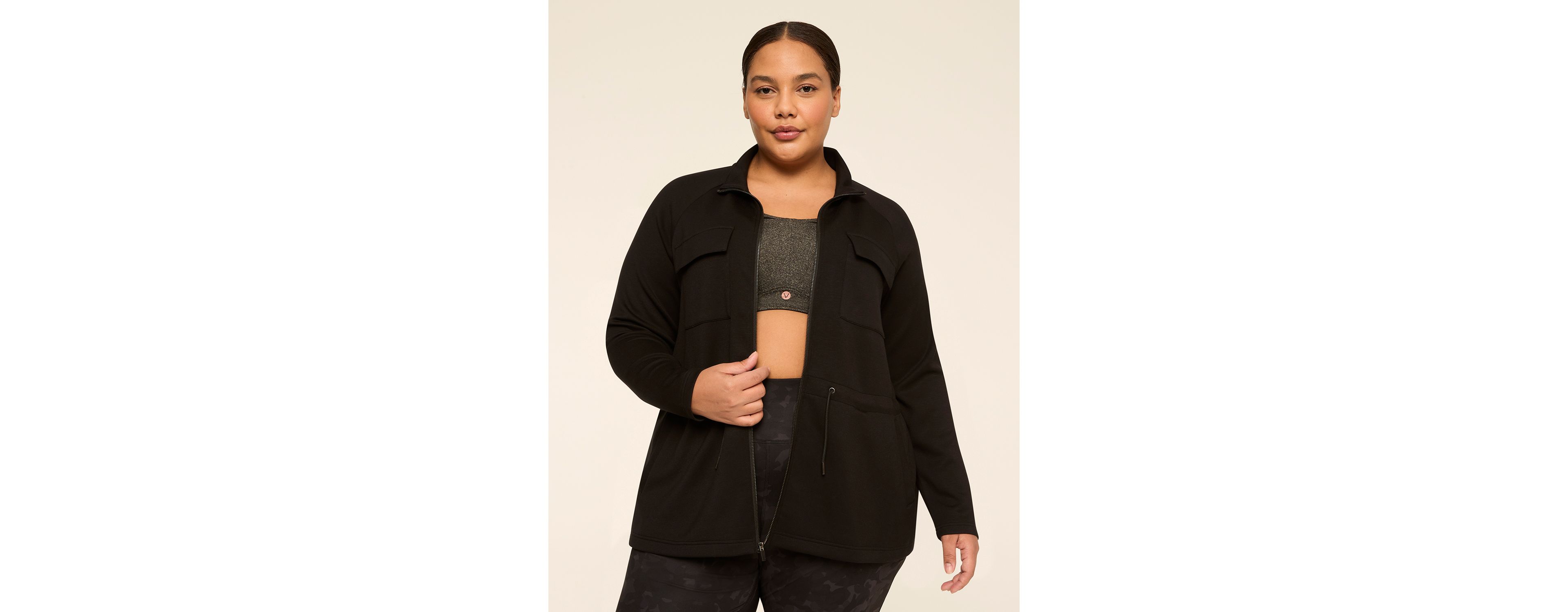 LIVI Journey Zip-Up Cinched Waist Jacket