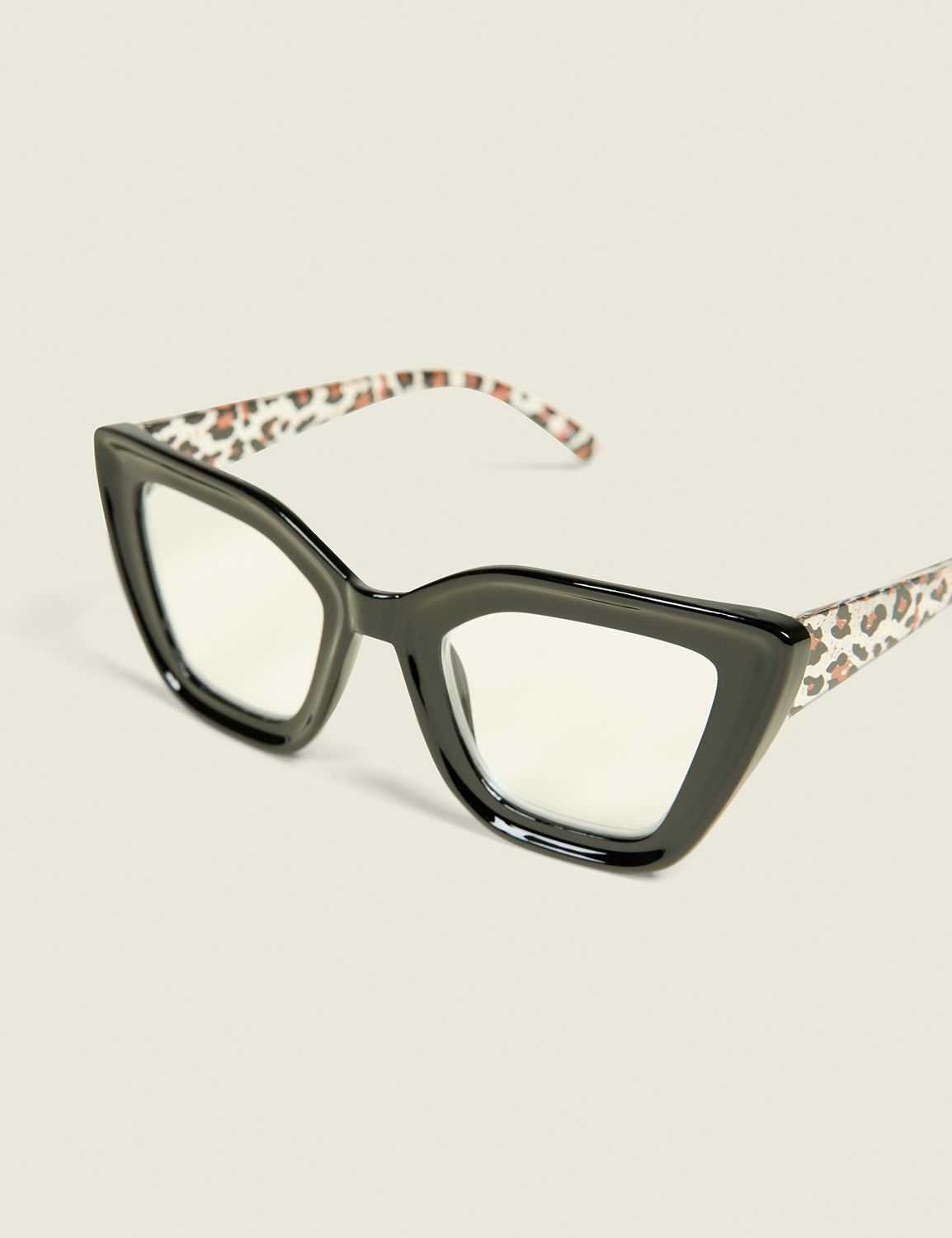 Cateye Reader with Animal Print