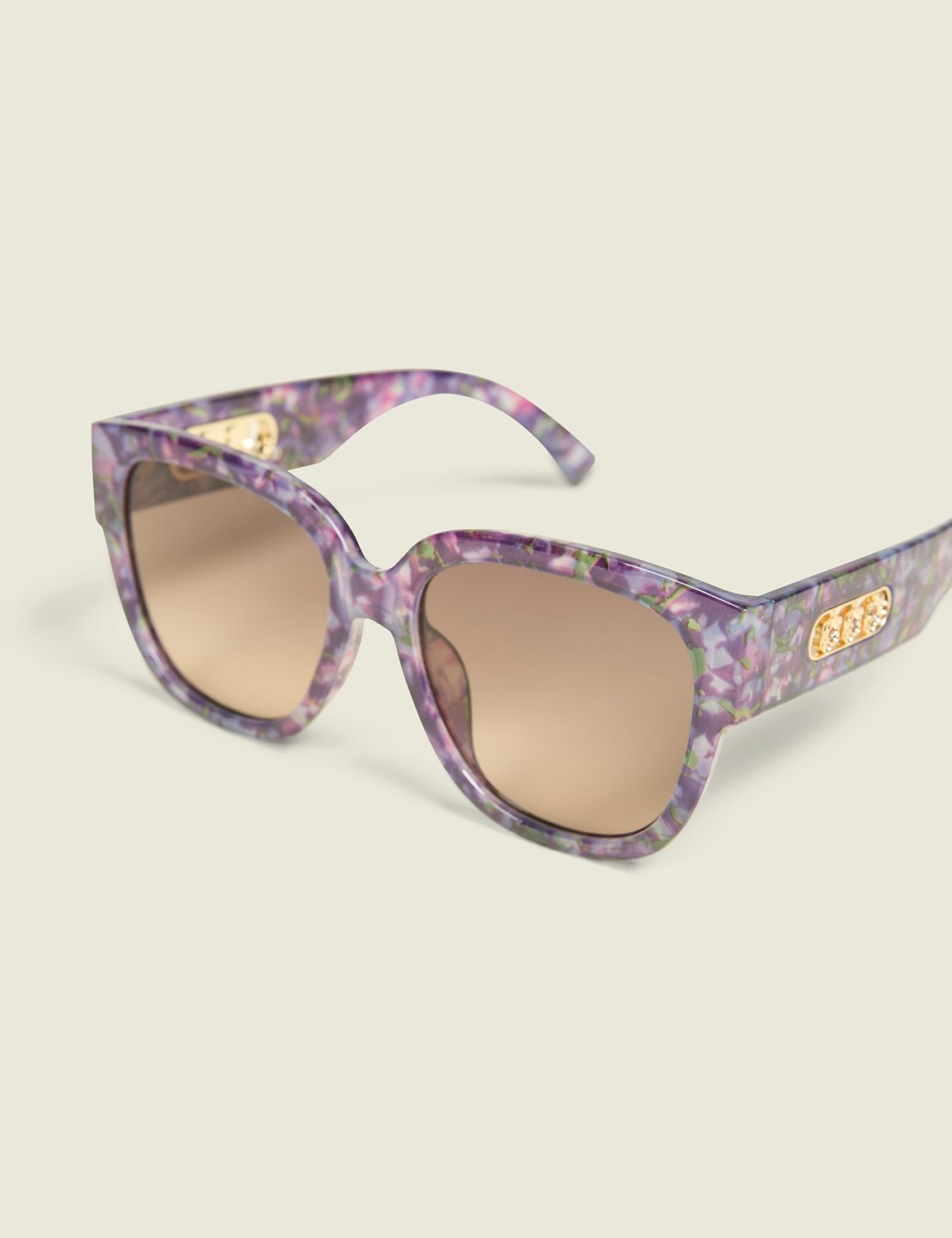 Purple Tortoiseshell Cateye Sunglasses