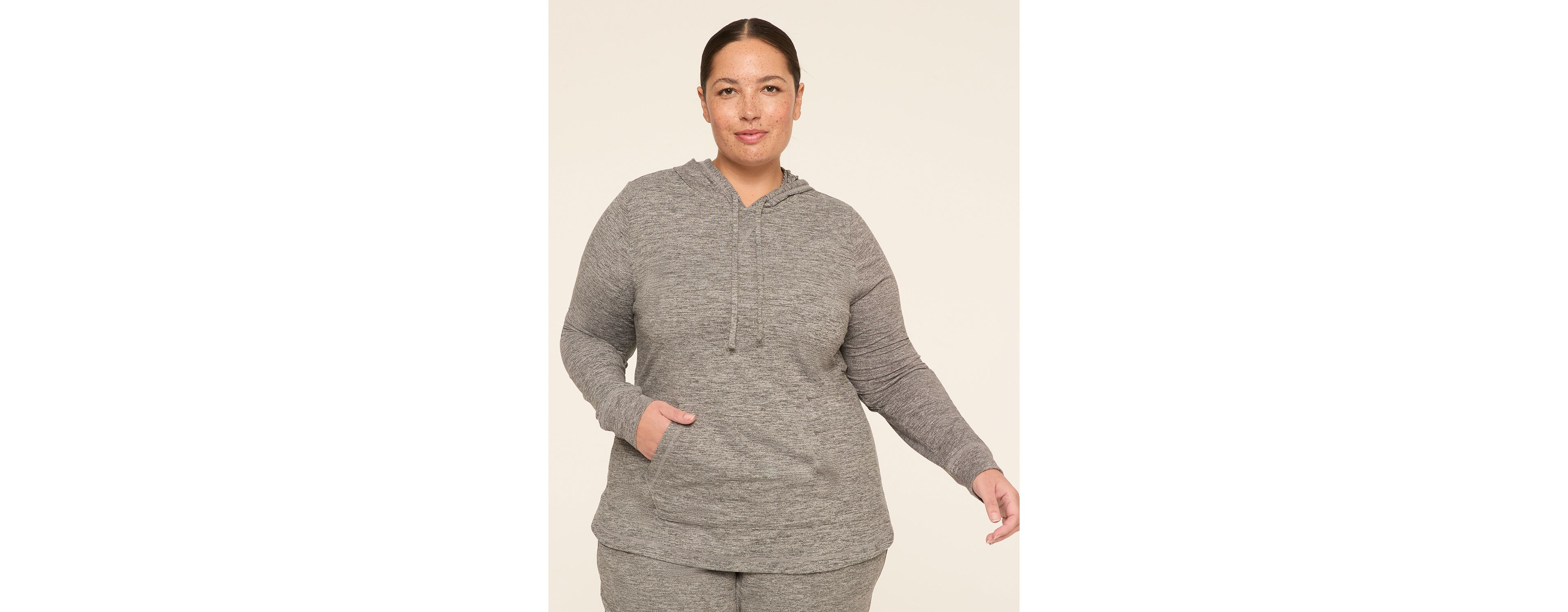 LIVI Soft Marl Long-Sleeve Hoodie