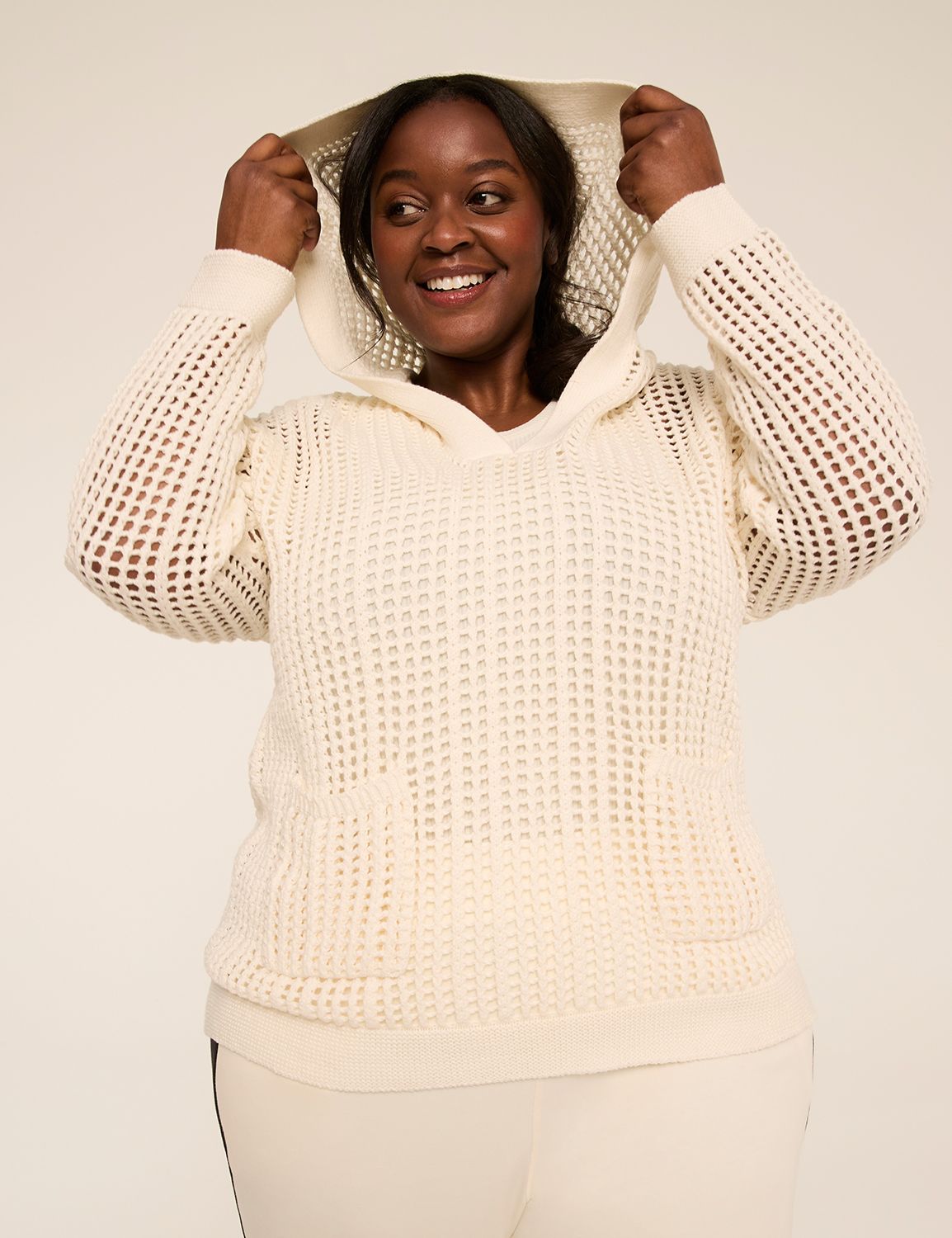 LIVI Long Sleeve Hooded Sweater Top