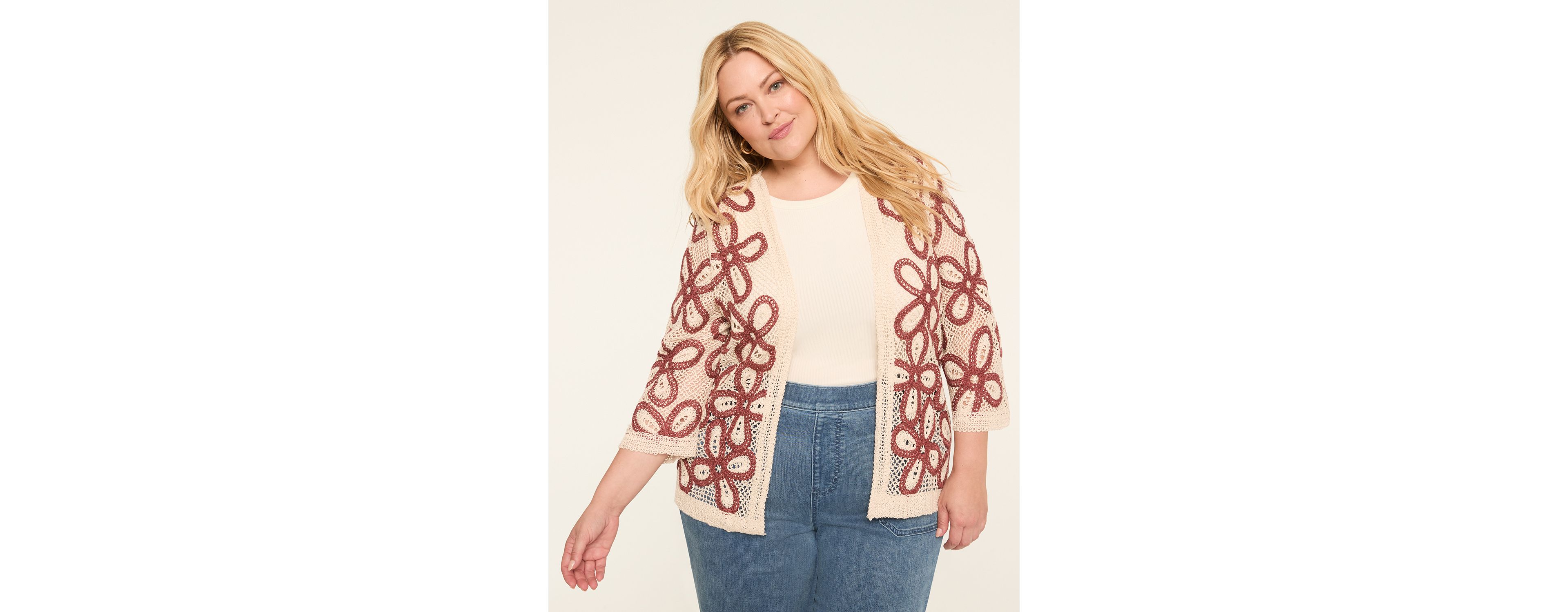 Open-Front Crochet Overpiece