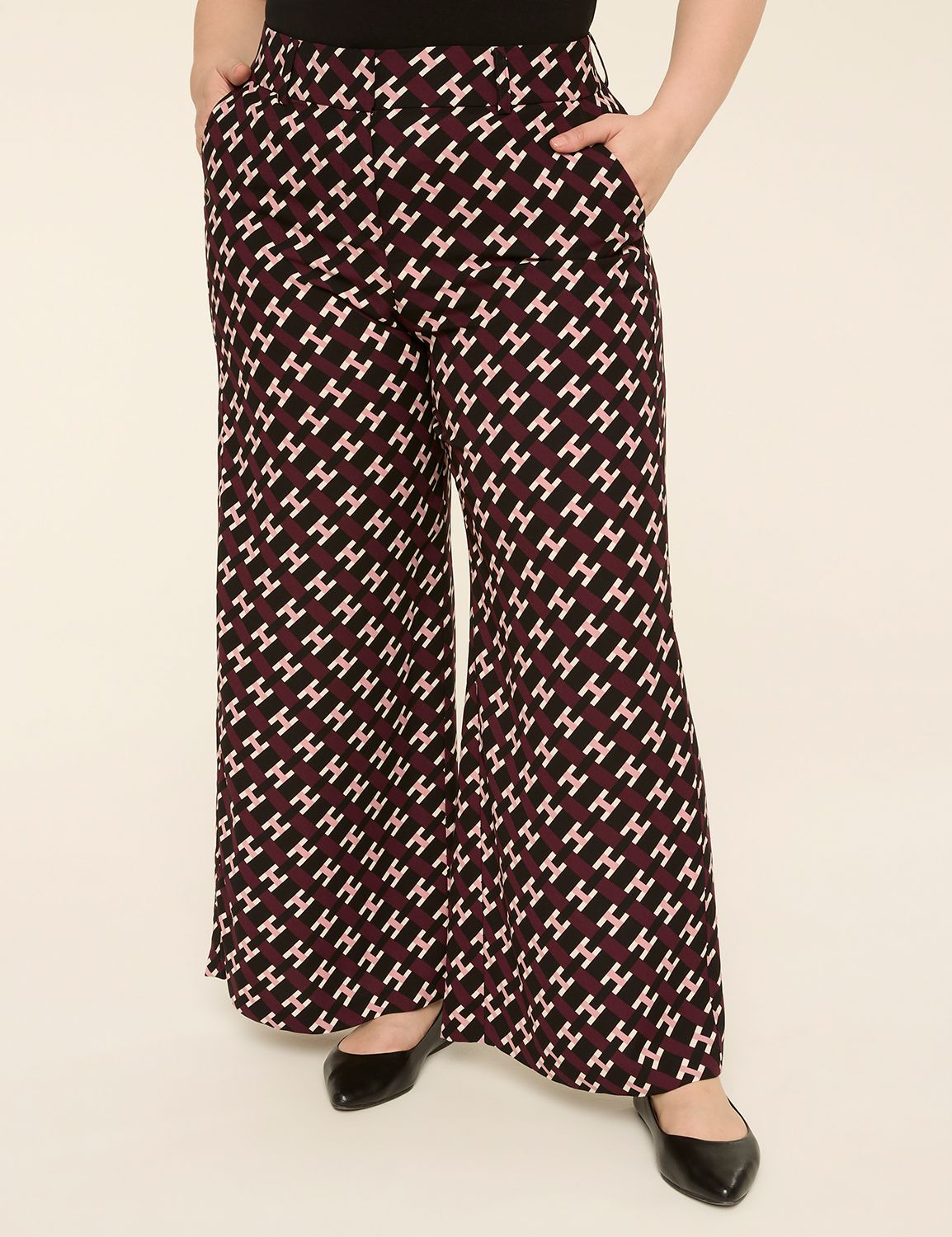 Wide Leg Print Pant