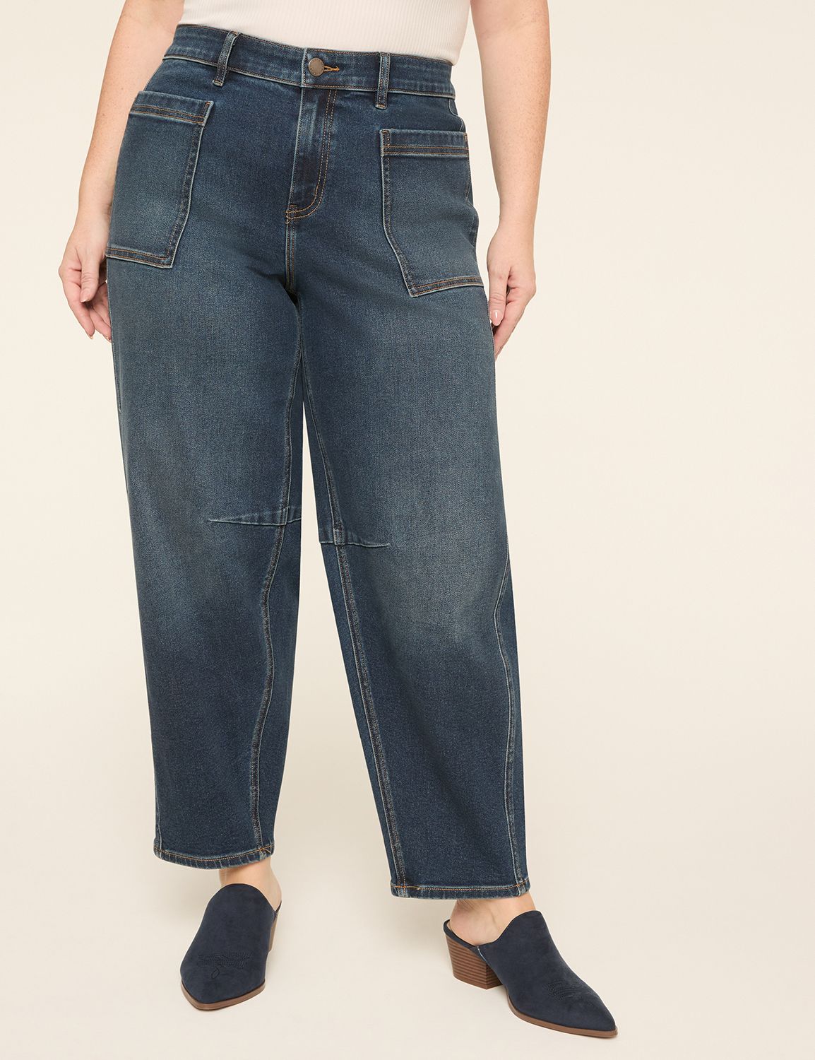 Barrel Patch Pocket Jean