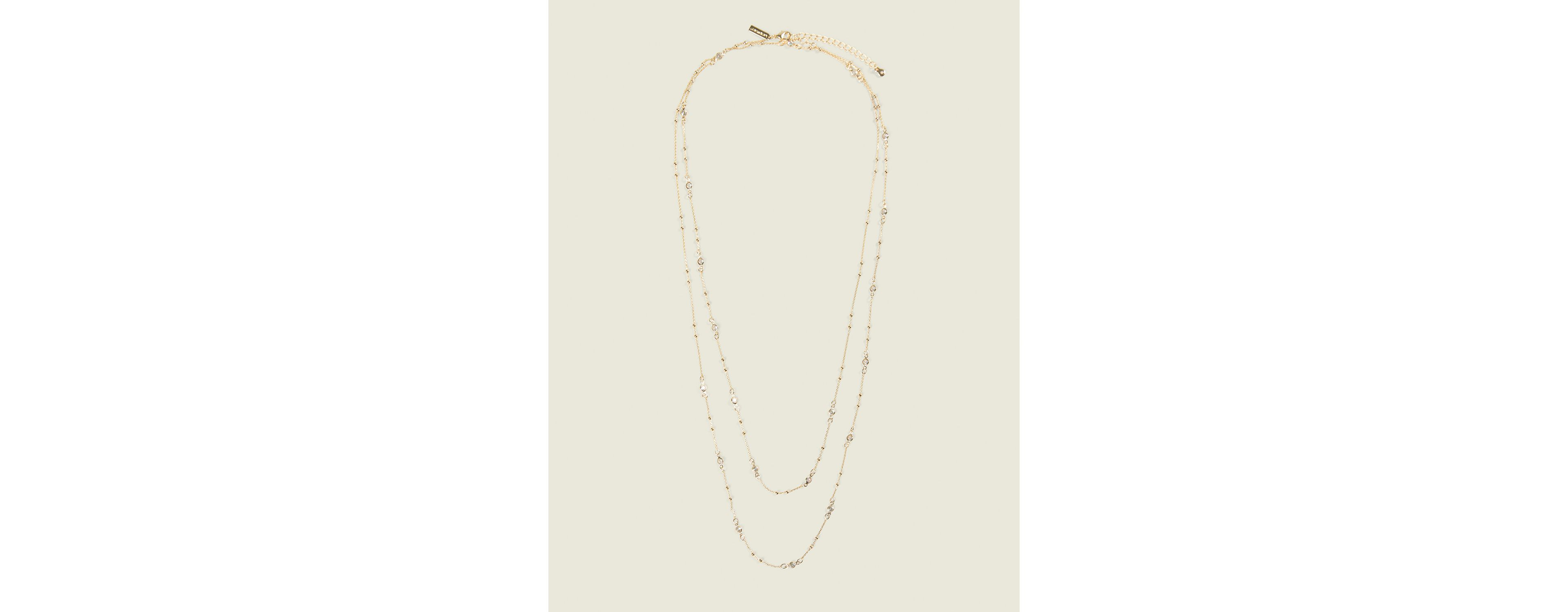 Small Crystal Station Necklace