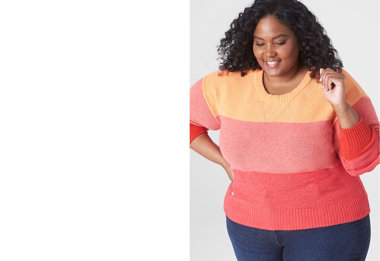 plus size thin sweaters