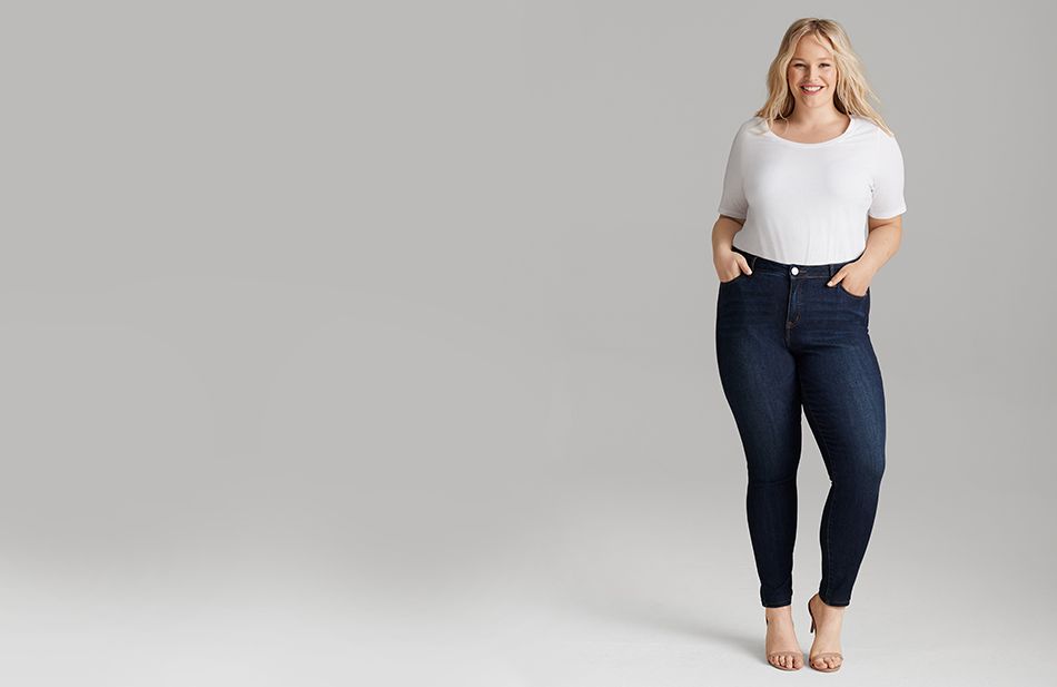 plus size slim jeans