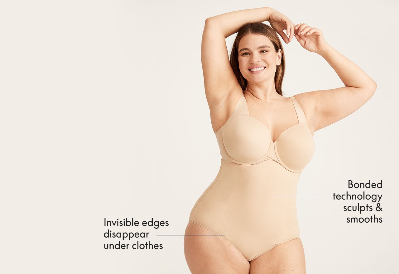 Shapewear for Women Plus Size Backless Built in Bra Body Shaper Seamless  with Open Crotch Back Support, Beige, Small : : Clothing, Shoes &  Accessories