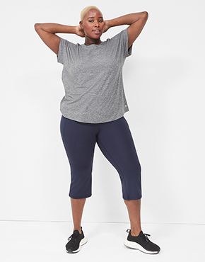 Livi Active, Pants & Jumpsuits, Livi Active By Lane Bryant Black Workout  Crop Leggings Size 22 24