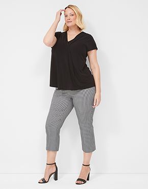 Gray Plus Size High Waist Slim Fit Flare Pants – Ivory Lane Boutique & Co.