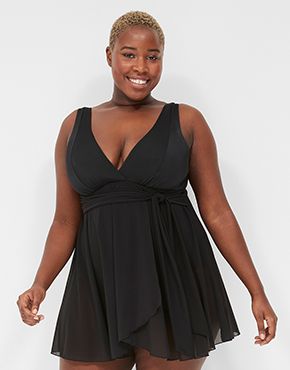 Women's plus size hot sale swimdress clearance