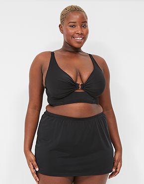 Plus size best sale swim tops