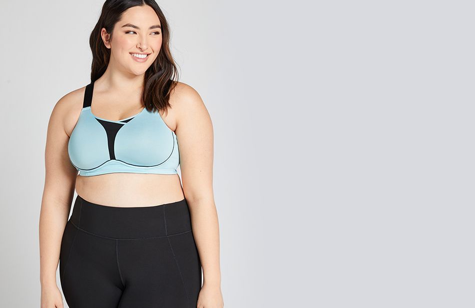 plus size supportive sports bra