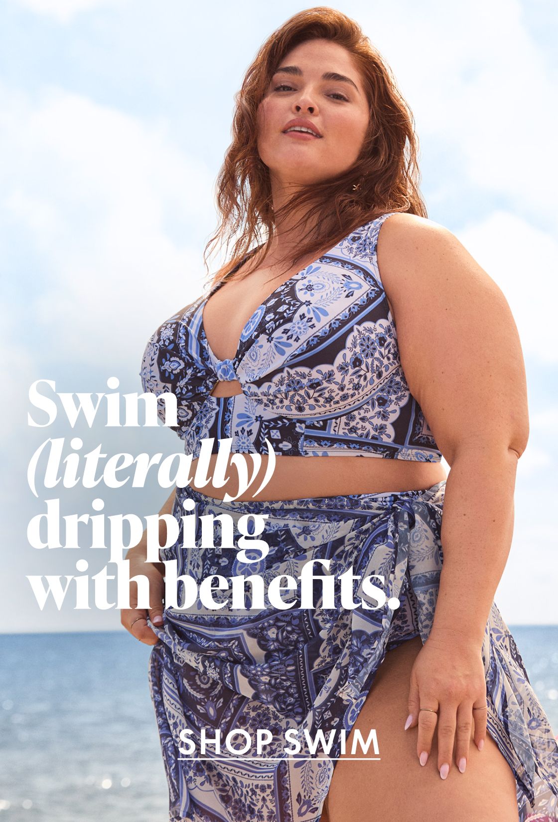 model in new cacique swim