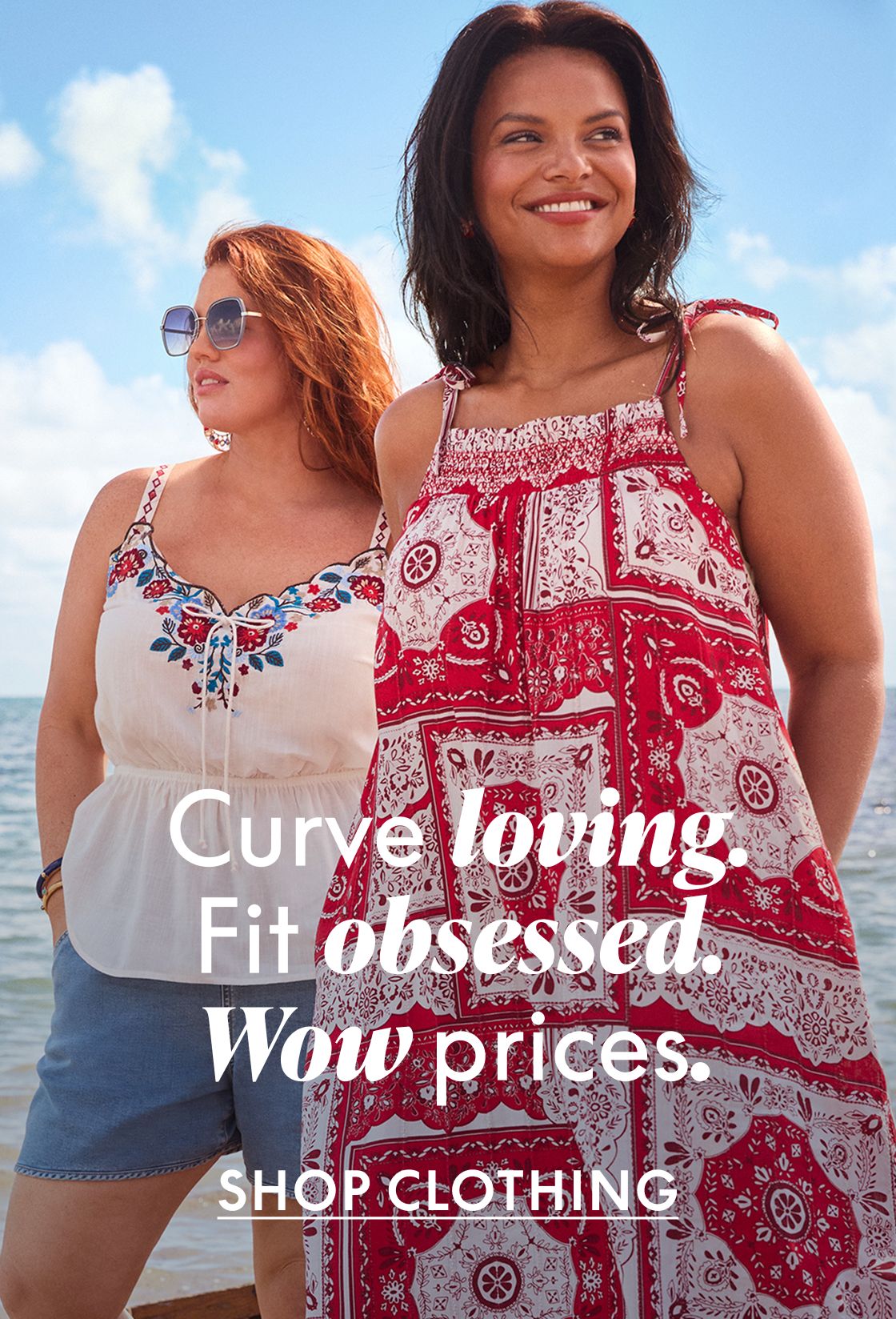 model in new lane bryant clothing