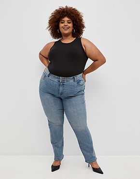 Lane bryant tummy control 2024 jeans