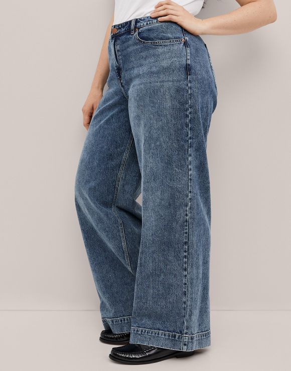 Lane bryant wide leg jeans best sale