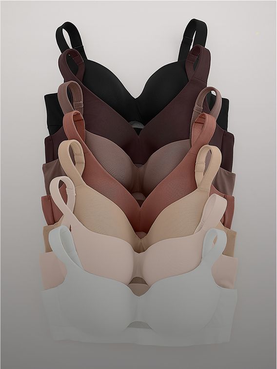Model photo in a bra