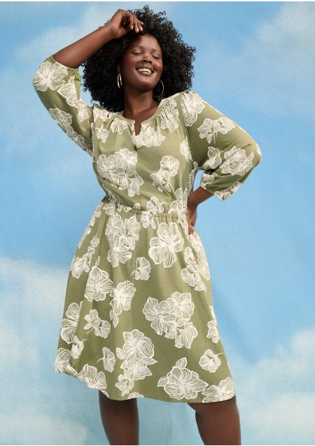 【送料無料】 LANE BRYANT ドット柄プルオーバー ブラウン×ホワイト 2001-3191-1 【大きいサイズ】[18・22・26] 送料無料】 LANE BRYANT ドット柄プルオーバー ブラウン