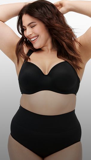 Model photo in a bra