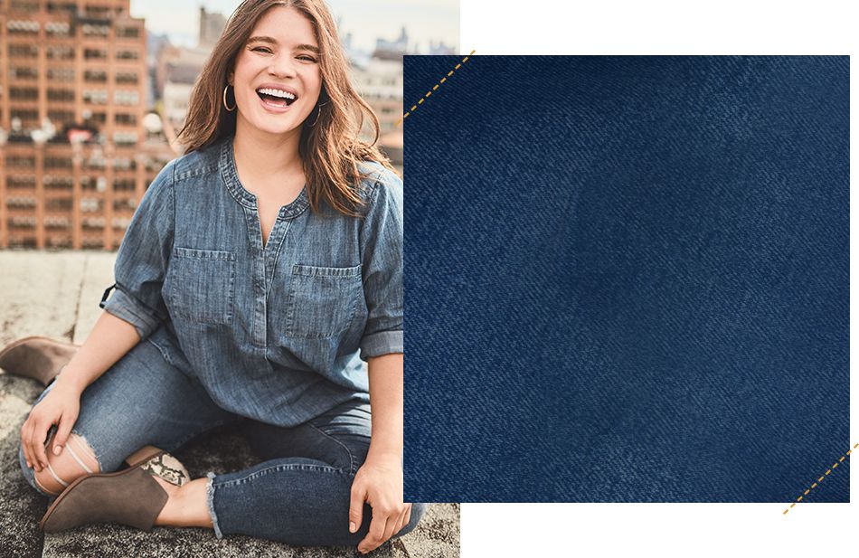 plus sized ripped jeans