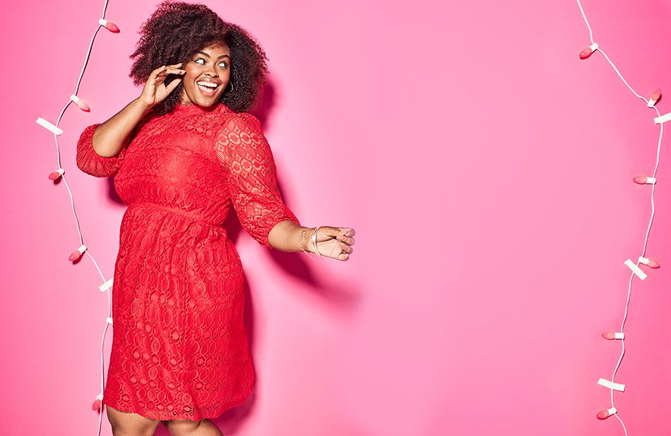 lane bryant red sequin dress